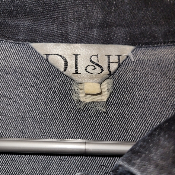 Y2K Butterfly Embroidered Denim Jacket | Dark Wash Studded | Women’s Small - Picture 7 of 8